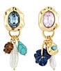Mignonne Gavigan Leia Multi Charm Mismatch Chandelier Earrings, Color:Multi - Image 1