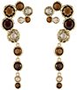 Mignonne Gavigan Luxe Finley Gradient Linear Earrings, Color:Brown - Image 1