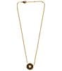 Color:Black/Gold - Image 1 - Madeline Crystal Burst Short Pendant Necklace