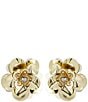 Mignonne Gavigan Milena Sequin Flower Statement Stud Earrings, Color:Gold - Image 1