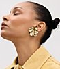 Mignonne Gavigan Milena Sequin Flower Statement Stud Earrings, Color:Gold - Image 2