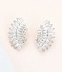 Color:Silver - Image 2 - Mini Madeline Crystal Statement Stud Earrings