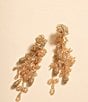 Color:Champagne - Image 2 - Rudy Lux Beaded Drop Statement Earrings