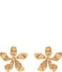 Color:Antique Gold - Image 1 - Tangier 14K Gold Stud Earrings