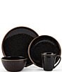Color:Black - Image 2 - Barrett Black Collection 16-Piece Dinnerware Set