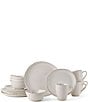 Color:White - Image 1 - Cora White 16-Piece Dinnerware Set