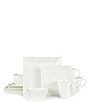 Mikasa Delray White Square 16-Piece Dinnerware Set, Service for 4, Color:White - Image 1