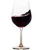 Color:Amber - Image 2 - Gianna Ombre Red Wine Glasses, Set of 4