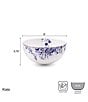 Color:White/Blue - Image 5 - Kaia Platinum Chinoiserie All-Purpose Bowls, Set of 4