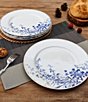 Color:White/Blue - Image 3 - Kaia Platinum Chinoiserie Salad Plates, Set Of 4