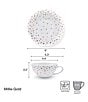 Mikasa Millie Gold Star Print Mugs and Saucers, Set of 4, Color:Gold - Image 3