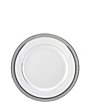 Color:White/Platinum - Image 1 - Platinum Crown Salad Plate