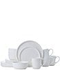 Color:White - Image 1 - Samantha 16-Piece Dinnerware Set, Service for 4