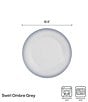 Mikasa Swirl Ombre Mocha Round Platter, Color:Mocha - Image 3