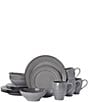 Mikasa Swirl Speckle Graphite 16-Piece Dinnerware Set | Dillard's