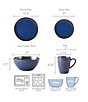 Color:Blue - Image 4 - Talia Blue 16-Piece Dinnerware Set