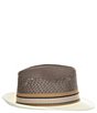 Biltmore by Dorfman Milano Straw Braided Fedora Hat - Image 4