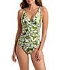 Mimi Flamingo Canopy Bailey V-Cup Underwire Classic Cut Leg Tank One Piece Swimsuit - Image 1