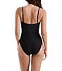 Mimi Flamingo Finn Bandeau One Piece Swimsuit, Color:Black - Image 3