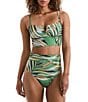 Mimi Flamingo Printed Soleil V-Neck Convertible Straps Midkini Swim Top - Image 3
