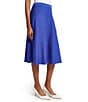 Ming Wang Aria Soft Knit A-Line Skirt, Color:Sapphire Sea - Image 3