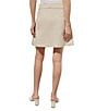 Color:Limestone - Image 2 - Cotton Blend Cargo Pocket Mini A-Line Skirt