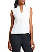 Ming Wang Crepe De Chine Mandarin V-Neck Sleeveless Button Front Tank,New Products : American Fashion Style Bags On Sale Ming Wang Crepe De Chine Mandarin V-Neck Sleeveless Button Front Tank,New Products : American Fashion Style Bags On Sale