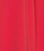 Color:Flamenco - Image 5 - Crepe De Chine Pleated Smocked Mock Neck Sleeveless Side Slit Hem Blouse