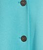Ming Wang Deco Crepe Winged Collar Bracelet Tulip Sleeve Jacket, Color:Calypso Blue - Image 5