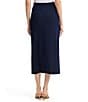 Ming Wang Jacquard Floral Soft Knit Pull-On Midi Coordinating Skirt - Image 2