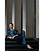 Ming Wang Jacquard Knit Floral Placement Print No Roll Elastic Waist Pull-On Coordinating Pants - Image 6