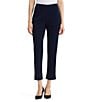 Ming Wang Knit Flat Front Straight Leg Pull-On Pants - Image 1
