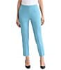 Ming Wang Knit Flat Front Straight Leg Pull-On Pants - Image 1