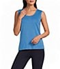 Ming Wang Knit Scoop Neck Sleeveless Tank - Image 1