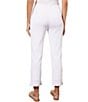 Color:White - Image 2 - Lined Knit Pull-On Ankle Pants