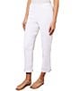 Color:White - Image 4 - Lined Knit Pull-On Ankle Pants