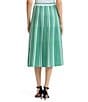 Ming Wang Coordinating Multi-Pattern Soft Knit A-Line Midi Skirt - Image 2