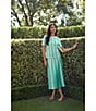 Ming Wang Coordinating Multi-Pattern Soft Knit A-Line Midi Skirt - Image 3