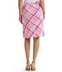 Ming Wang Plaid Knit Straight Skirt - Image 2