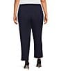 Ming Wang Plus Knit Flat Front Straight Leg Pull-On Pants - Image 2