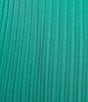 Ming Wang Plus Ribbed A-Line Midi Skirt, Color:Emerald Awe - Image 4