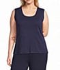 Ming Wang Plus Scoop Neck Sleeveless Tank - Image 1