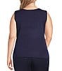 Ming Wang Plus Scoop Neck Sleeveless Tank - Image 2