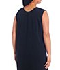 Ming Wang Plus Size Basic Sleeveless Scoop Neck Tank Midi Dress - Image 4