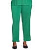 Ming Wang Plus Size Knit Pull-On Ankle Pants - Image 1