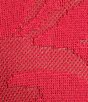 Color:Flamenco - Image 4 - Plus Size Soft Knit Sheer Floral Jacquard Short Ruffle Sleeve Open Front Longline Cardigan Jacket