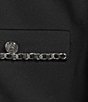 Ming Wang Plus Size Stretch Deco Crepe Crew Neck Long Sleeve Chain Trim Jacket, Color:Black - Image 5