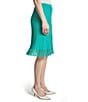 Ming Wang Ribbed Knit A-Line Skirt, Color:Emerald Awe - Image 3