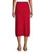 Ming Wang Soft Knit Coordinating Multi-Stitch Midi Skirt, Color:Holiday - Image 2