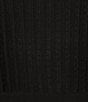 Color:Black - Image 3 - Soft Knit Textured Short Sleeve A-Line Midi Dress
